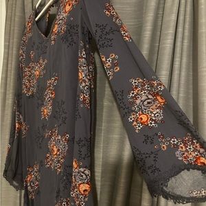 Long sleeve floral dress